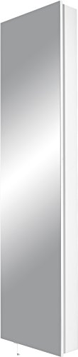 GERMANIA DIE MOEBELMACHER Germania Rotary Shoe Cabinet with Mirror, Wall-Mounted, Wood, White, 50 x 195 x 18 cm