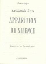 Apparition du silence