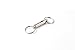 KEY-BAK 0321-105 Quick Release Side Slide, Pull Apart Key Chain Accessory with 2 Split Rings, Chrome Cylinder (5 Pack)