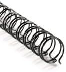 2:1 Twin Loop Wire - 3/8" Black - 60 Sheet Capacity - 100/box