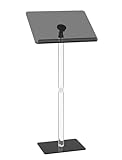 HODLBIT Acrylic Podium Stand, 15.7''X11.8'' Pulpits