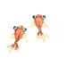 STONCEL Goldfish Painted Glaze Stud Earrings Fashion Cute Red Salmon Earrings primary
