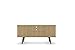 Manhattan Comfort Liberty Collection Mid Century Modern TV Stand With One Cabinet and Three Open Shelves and One Cubby With Splayed Legs, White/Wood