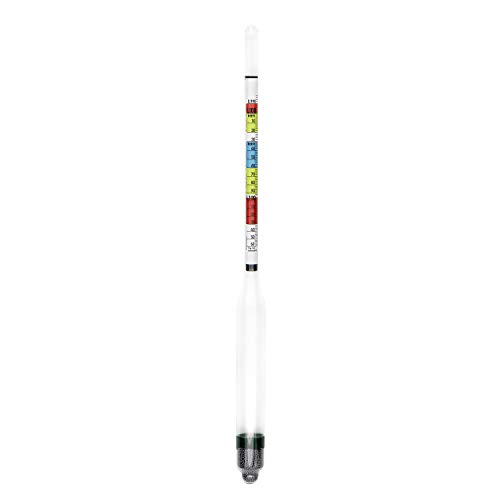 Circrane Triple Scale Hydrometer, Alcohol Hydrometer for Brew Beer