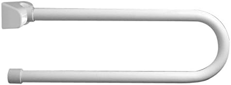 Ponte Giulio | Folding Grab Bar for Toilet w/ White Vinyl Coating, Contractor Series (33.5")