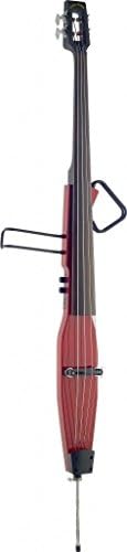 Lucky Penny Model EDB-TR Red 3/4 Size Electric Upright Double Bass with Gig Bag