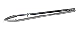 Stainless Steel Clam Shell Food Service Tongs with Sliding Rings, 16 Inch