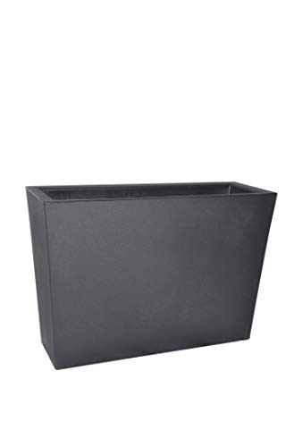 Eastwest-Trading GmbH Raumteiler STILO L100x B35x H70cm aus Kunststoff mit Einsatz, anthrazit, Sichtschutz, Trennelement…