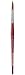 da Vinci Watercolor Series 5580 CosmoTop Spin Paint Brush, Round Synthetic with Red Handle, Size 10 (5580-10)