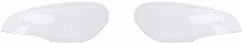 For BMW E70 X5 08-13 1Pair Car Headlight Clear Lens Cover Car Left Right Lampshade Replacement
