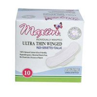 Maxim Hygiene Products Pads Ult Thin W/Wings Reg 10 Ct