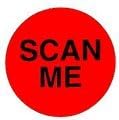 Scan Me Labels Roll Of 500 Stickers For Mail Use