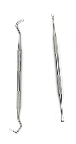 KAWIHEN Professional Dental Tarter Scraper and Remover Set | Tools Scraper Picks Tooth Stains Remover |Double Header(2 PCS)