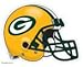 Green Bay Packers 5x6 inch Helmet Color Decal