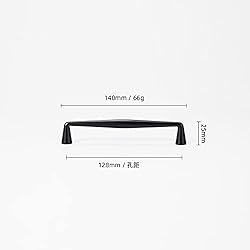 Goo-Ki Elegant Black Zinc Alloy Cabinet Handles