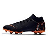 NIKE Men's Superfly 6 Academy MG Multi-Ground Soccer Cleat, Black/Total Orange-White, 10