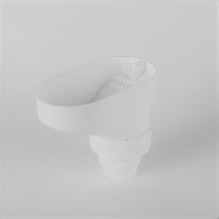 3P Downpipe Gutter Leaf Catcher - Low Maintenance Anti Clog and Blockage, Debris Guard Filter Protector - White