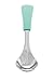 Avanchy Baby Spoons Stainless Steel and Silicone Set, Self Feeding Food Utensils, 4 Months Baby Led Weaning, 2 Pack, Green Spoons