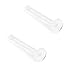 PiercedOff Bio Flex 20GA Clear Retainers (0.8mm) - Pack of 2