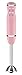 Chefman Immersion Stick Blender Includes Stainless Steel Shaft & Blades Powerful Ice Crushing 2-Speed Control One Hand Mixer, Soft Touch Grip, Pastel Pink