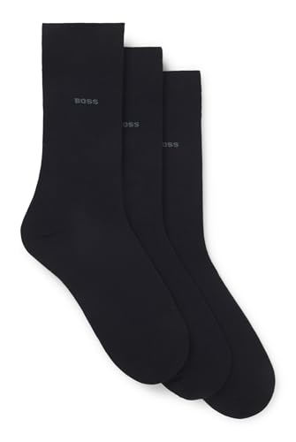 BOSS Calcetines para hombre (paquete de 3), azul, 6-8