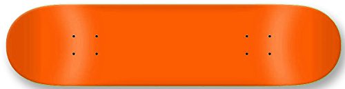Skateboard Deck Blank Neon Orange 7.75