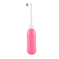 ViaGasaFamido Bidet Sprayer Toilet Bathroom Home Travel Use 650ml Toilet Bidet Sprayer Cleaning Washing Private Part Portable Bidet(Pink)