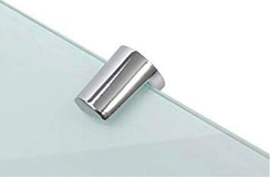BSM Marketing Set of 2 White Glass shelves Bathroom Kitchen Bedroom 300mm x 100mm (12" x 4" approx), 300mm x 100mm x 6mm - Image 4