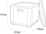 Allibert by Keter California Ice Box Outdoor Cooler Brown Rattan Effect view 6