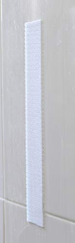2" Stronghold White Hook and Loop Adhesive - Fastener Tape - 15 Feet - 4.9 Yard Set