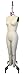 PGM Full Body Dress Form, Collapsible Shoulders, Industry Grade Female Full Body Dress Forms (605A) Sizes 6