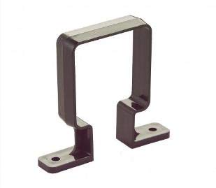 Pack of 2 x Brett Martin Squarestyle Downpipe Bracket Clip Fixing BR507B Black