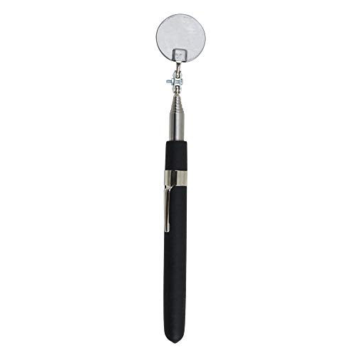 21Wo2apbiaL Ullman HTE-2 Glass High-Tech Telescoping Inspection Mirror, 1-1/4" Diameter, 6-1/2" to 35" Extended Handle Length, Clear - Image 4