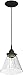 GLOBE Electric 65580 1-Light Plug-in Pendant, Matte Black, Clear Glass Shade, E26 Base Socket, Kitchen Island, Café, Decorative, Ceiling Hanging Light Fixture, Modern, Vintage, Bulb Not Included