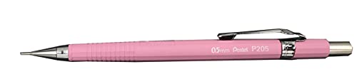 Pentel P205-97P Series Portamine Tecniche Linea Pastel, 0,5 mm, Corpo Rosa Pastel, Confezione da 12