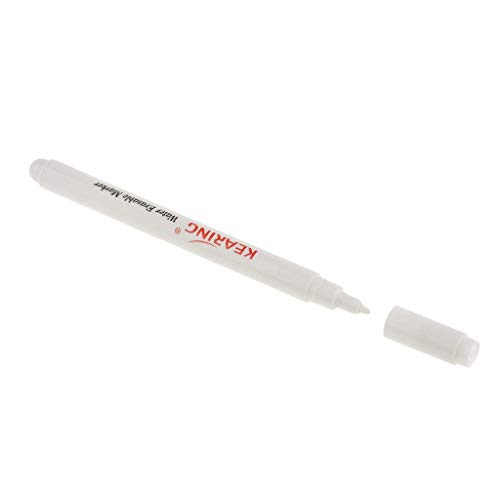 Vanishing Fabric Markers Air Erasable Pen/Water Soluble Pens for DIY Needlework Home Tools (White, 1mm)