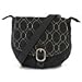 Travelon Crinkle 3-Compartment Flapover Shoulder Bag (Black)