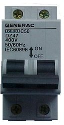 GeneracCIRCUIT BRK 50A 400V 2POLE