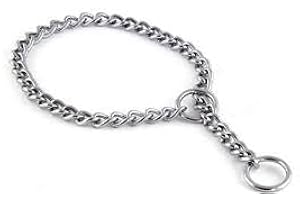 Tuff Choke Collars for Dogs, Chrome Plated, Medium (50 cm)