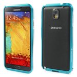 Scirocco BELLE for Samsung Galaxy Note 3 N9002 Aluminum Bumper Cover - Silver / Baby Blue