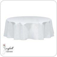 Joyfull Linen-look 64" Round Table Cover, Disposable