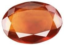 Getgemstones Indian Hessonite Garnet (Gomed) Gemstone Certified Gomed 5.25 Ratti