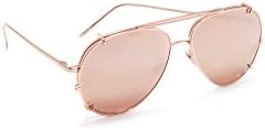Linda Farrow Luxe Women's Aviator Clip On Sunglasses