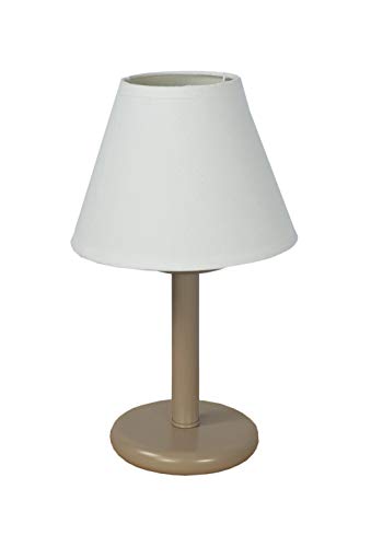 Lume Schlafzimmer Abat Jour Abatjour Shabby Chic Provence Farbe Taupe Mit Lampenschirm Amazon De Beleuchtung