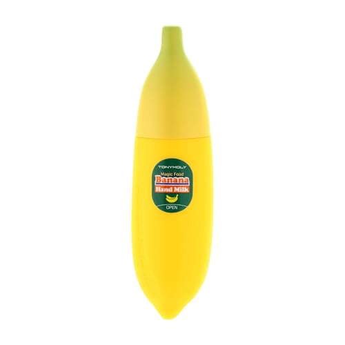 TONYMOLY Banana Hand Cream – Nourishing & Hydrating Hand Lotion with Banana Extract, Milk Protein & Shea Butter for Dry, Cracked Hands, 1.52 oz