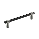 Amerock | Cabinet Pull | Matte Black/Satin Nickel