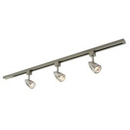 Saxby Lighting Bullett Mains Track Spotlight Kit 50w Satin Chrome