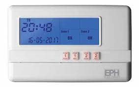 EPH R27 2 ZONE PROGRAMMER -ZONE 1 ZONE 2 LABELS (UNIVERSAL BACKPLATE)