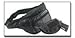 Genuine Leather Gun Holder Belt Bag - Style LULGH2 (Black)