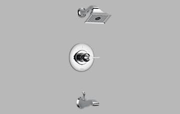 Brizo T60P490-PC Chrome RSVP Pressure Balance Tub and Shower